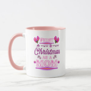 Erste Weihnachten als Mama eines Babymädchens Tasse