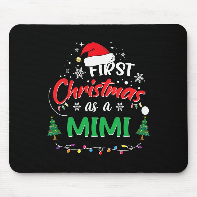 Erste Weihnachten als Mimi 1. Weihnachtsmatte F Mousepad (Vorne)