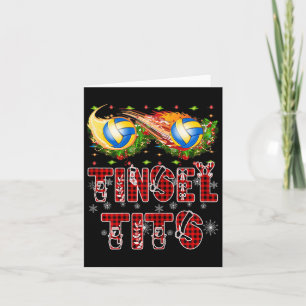 Erste Weihnachten als Momma Tinsel Volleyball Mama Karte