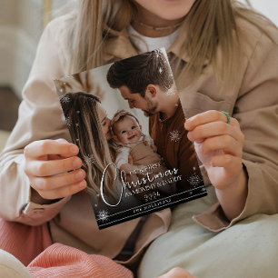 Erste Weihnachten als Mommy & Daddy Foto Print