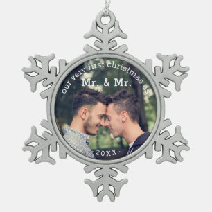 Erste Weihnachten als Mr & Mr Keepake Ornament
