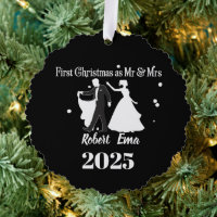Erste Weihnachten als Mr. & Mrs. 2025 Personalisie