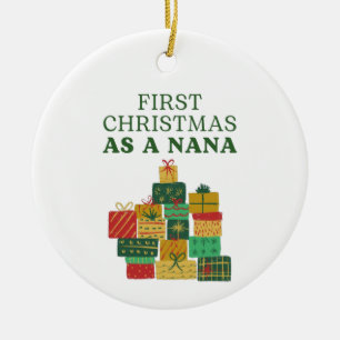 Erste Weihnachten als Nana Keramik Ornament