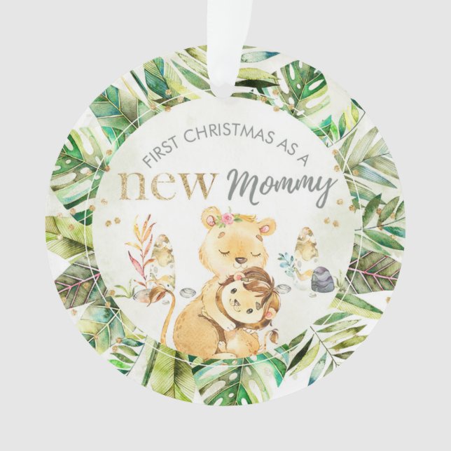 Erste Weihnachten als neue Mama Ornament (Vorderseite)