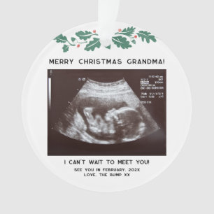 Erste Weihnachten als Oma Baby Sonogram Keepake Ornament
