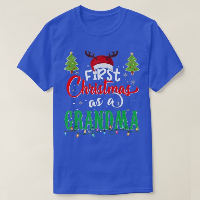 Erste Weihnachten als Oma-Weihnachtsmannmütze Ugly T-Shirt (Design vorne)