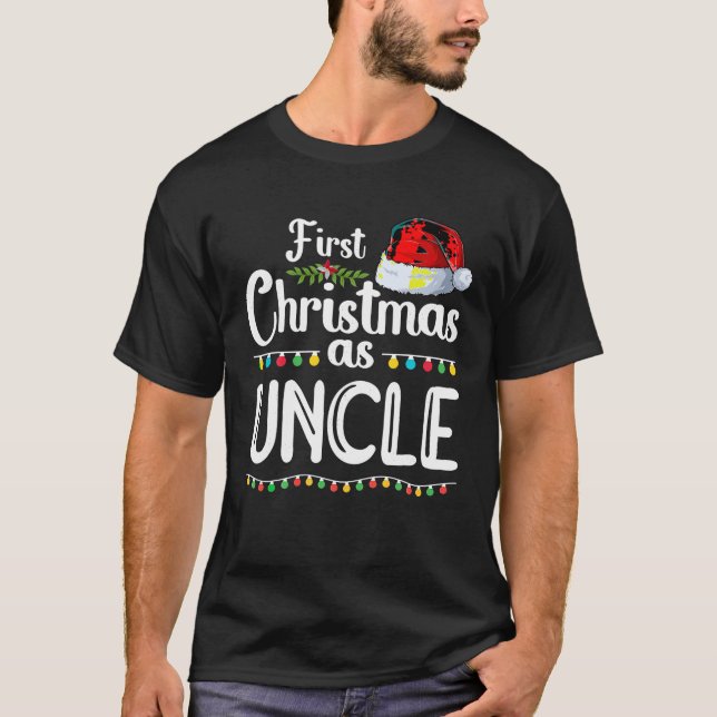 Erste Weihnachten als Onkel New Onkel 1. Weihnacht T-Shirt (Vorderseite)