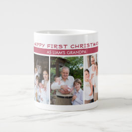 Erste Weihnachten als Opa 5 FotoCollage Jumbo-Tasse