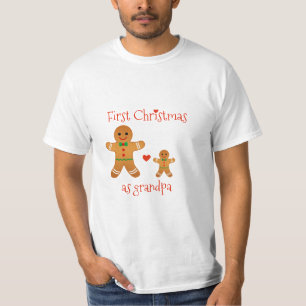 Erste Weihnachten als Opa - Lebkuchen Männer T-Shirt