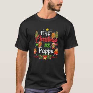 Erste Weihnachten als Papa Familie Matching Pajama T-Shirt