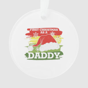 Erste Weihnachten als Papa - neuer Papa Ornament