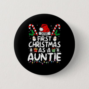 Erste Weihnachten als Tantentenfamilie, die zu New Button