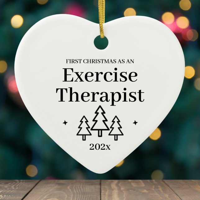 Erste Weihnachten als Übungstherapeut Keramik Ornament (First Christmas As Exercise Therapist Ceramic Ornament
)