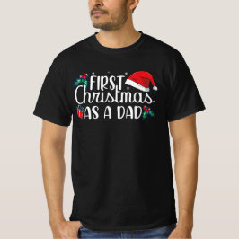 Erste Weihnachten als Vater Familie Matching Väter T-Shirt
