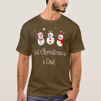 Erste Weihnachten als Vater Funny Weihnachten Weih T-Shirt