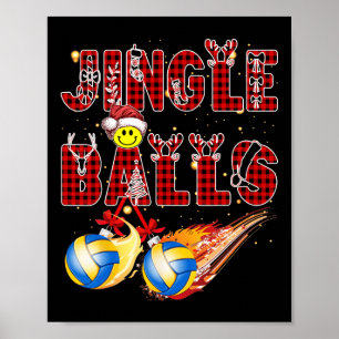 Erste Weihnachten als Vater Jingle Volleyball Papa Poster