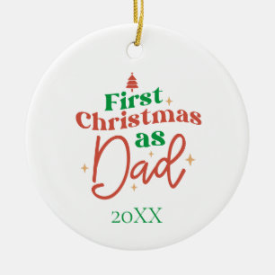 Erste Weihnachten als Vater Neuvater Vater Keramik Ornament