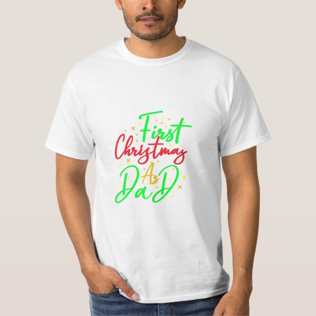 Erste Weihnachten als Vater - T-Shirt (Vorderseite)