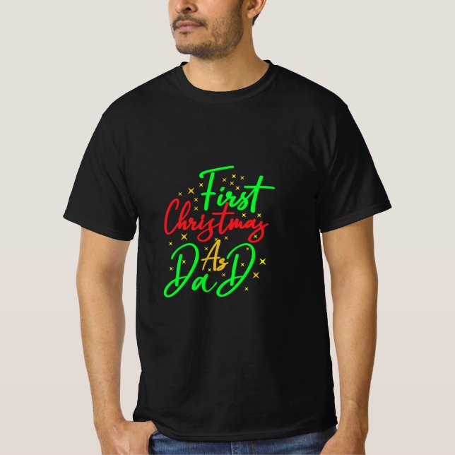 Erste Weihnachten als Vater - T-Shirt (Vorderseite)