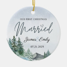 Erste Weihnachten als Verheiratetes Ornament, Hoch