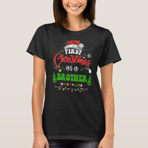 Erste Weihnachten als Weihnachtsmannmütze für den T-Shirt