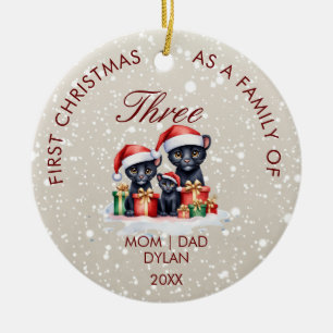 Erste Weihnachten als Zirkelverzierung Keramik Ornament