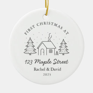 Erste Weihnachten an unserer neuen Adresse - Minim Keramik Ornament