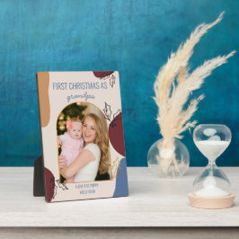 Erste Weihnachten | Gold Arch Foto und Holly Fotoplatte