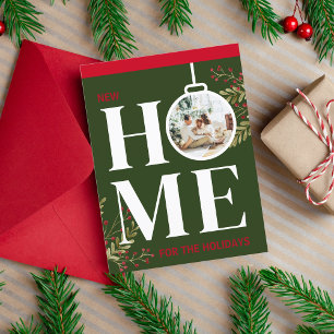 Erste Weihnachten in New Zuhause Festive Holiday R Postkarte