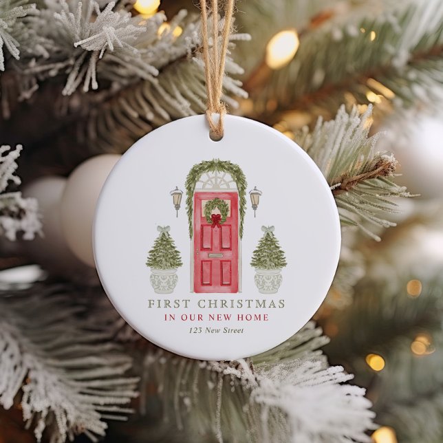 Erste Weihnachten in New Zuhause Keramik Ornament (Von Creator hochgeladen)