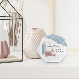 Erste Weihnachten in unserem neuen Zuhause-Akrylbl Fotoblock