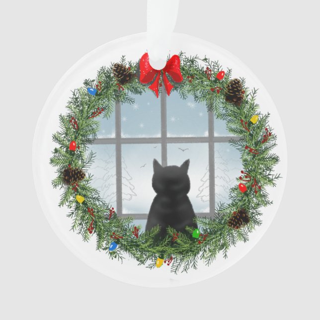 Erste Weihnachten in unserem neuen Zuhause Cat Orn Ornament (Vorderseite)