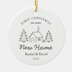 Erste Weihnachten in unserem neuen Zuhause - Minim Keramik Ornament