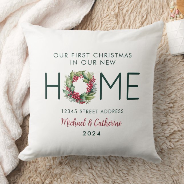 Erste Weihnachten in unserem neuen Zuhause Waterco Kissen (Decke)