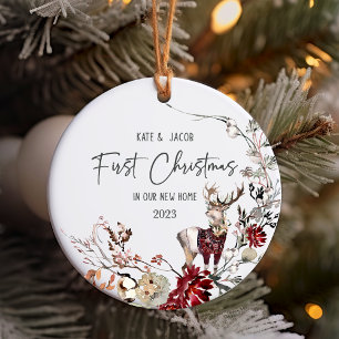 Erste Weihnachten in unserem neuen Zuhause Weihnac Keramik Ornament