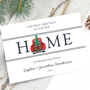 Erste Weihnachten in unserem neuen Zuhause Weihnac Postkarte