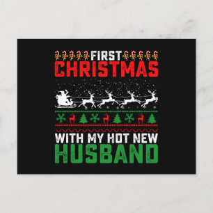 Erste Weihnachten mit meinem heißen neuen Ehemann  Postkarte