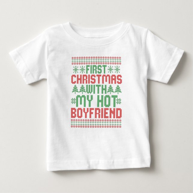 Erste Weihnachten mit meinem Hot Boy Friend Sweate Baby T-shirt (Vorderseite)