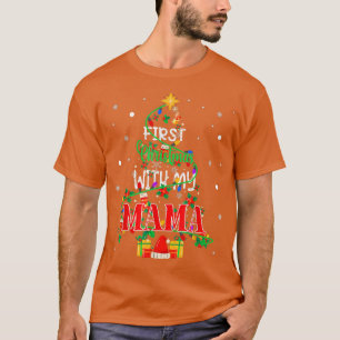 Erste Weihnachten mit meiner Mama Xmas Tree Light T-Shirt