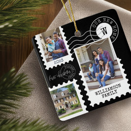 Erste Weihnachten Neue Zuhause Fun Postage Briefma Keramikornament