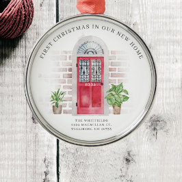 Erste Weihnachten Neue Zuhause Red Door Chic Pflan Ornament Aus Metall