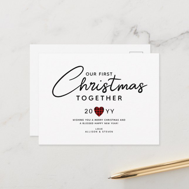 Erste Weihnachten - Paare (Vorderseite/Rückseite Beispiel)