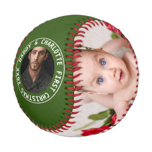 Erste Weihnachten Personalisiert eines von einem F Baseball