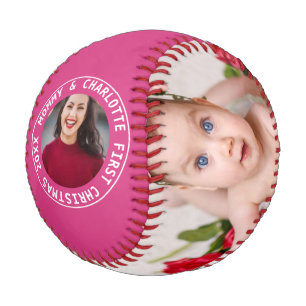 Erste Weihnachten Personalisiert eines von einem F Baseball