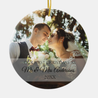 Erste Weihnachten - Personalisiert Keramik Ornament