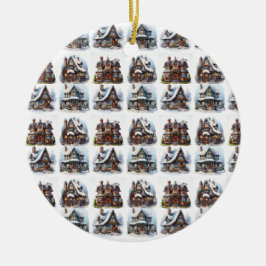 Erste Weihnachten Schöne Weihnachtsbauten Keramik Ornament
