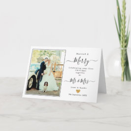 Erste Weihnachten Verheiratet Mr. and Mrs. Karte