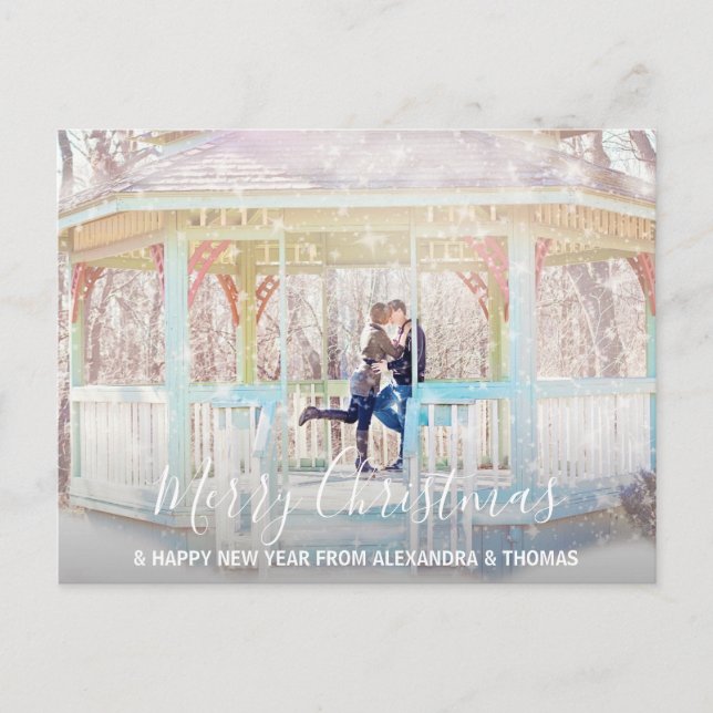 Erste Weihnachten Verheiratet Verlobtes Neues Jahr (Vorderseite)