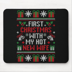 Erste Weihnachten von Ehefrau Ehemann Frisch Verhe Mousepad