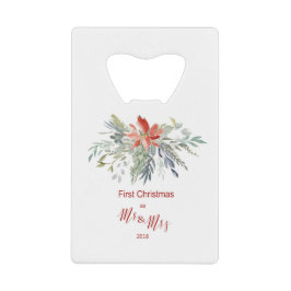 Erste Weihnachten zusammen als Mr & Mrs. Geldbeutel Flaschenöffner